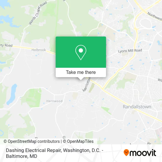 Dashing Electrical Repair map