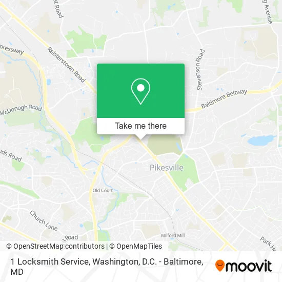 1 Locksmith Service map