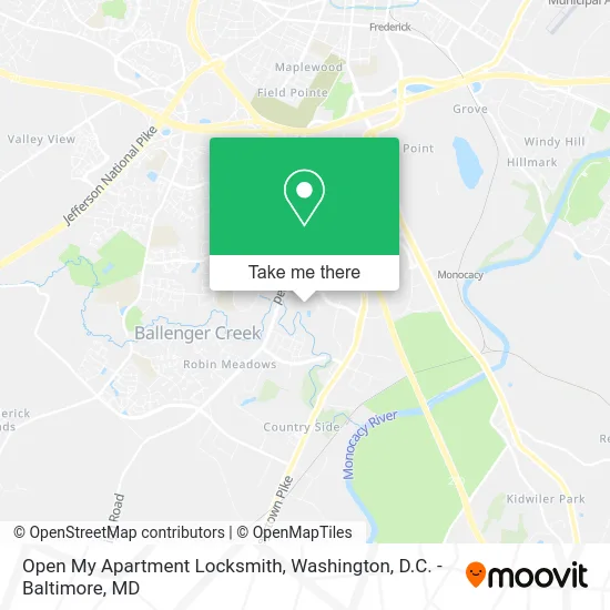 Open My Apartment Locksmith map