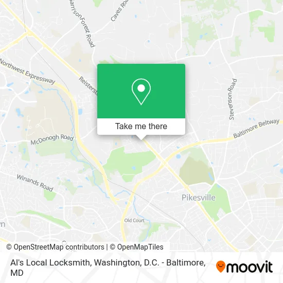 Al's Local Locksmith map