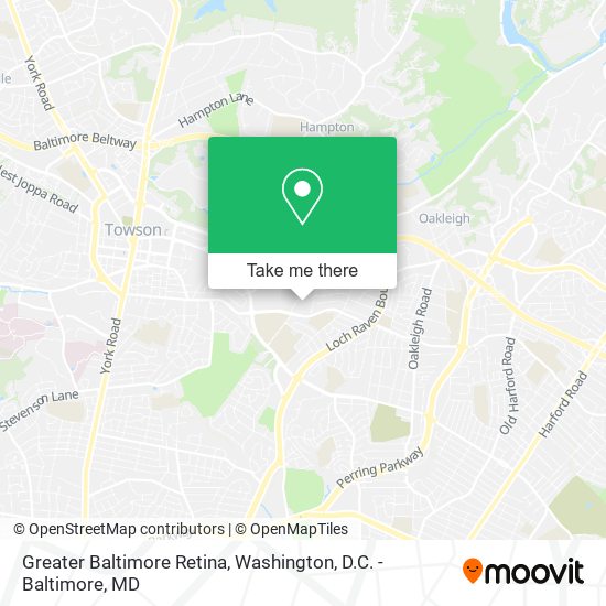 Greater Baltimore Retina map