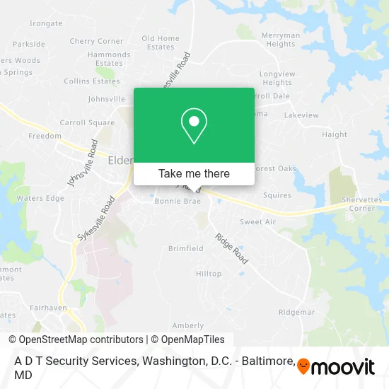 A D T Security Services map