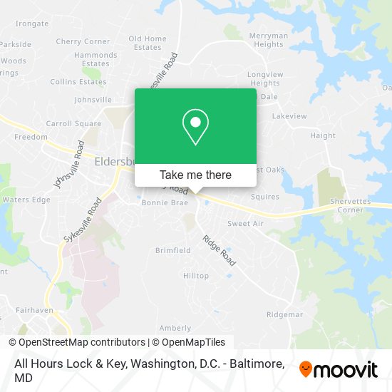 Mapa de All Hours Lock & Key