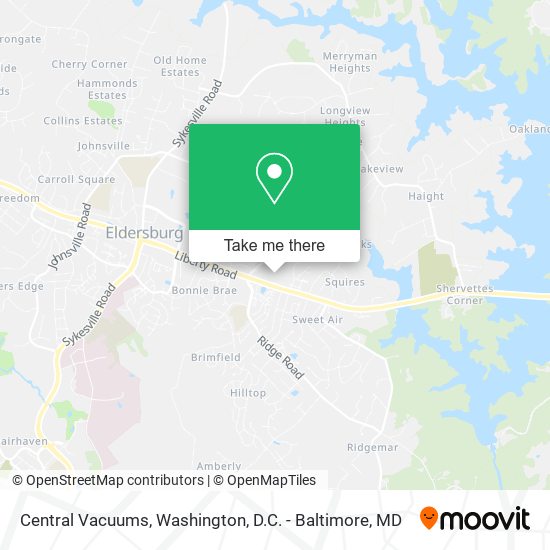 Central Vacuums map