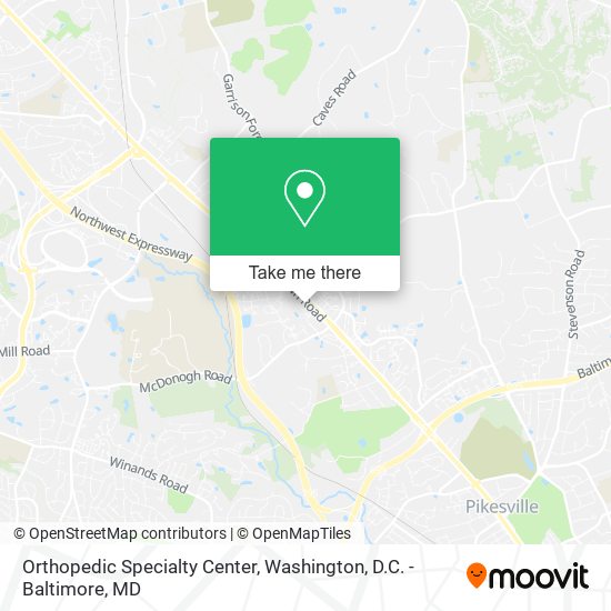 Mapa de Orthopedic Specialty Center