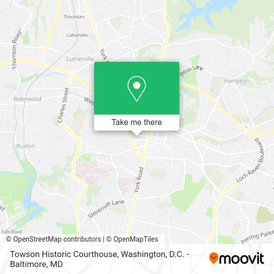 Towson Historic Courthouse map