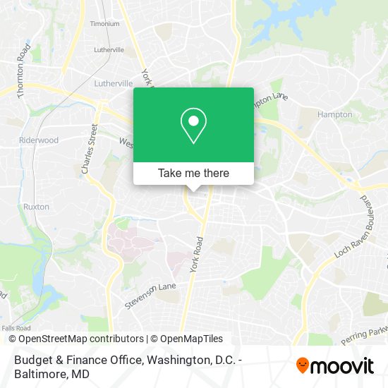 Budget & Finance Office map