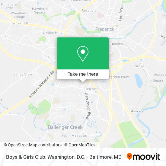 Mapa de Boys & Girls Club