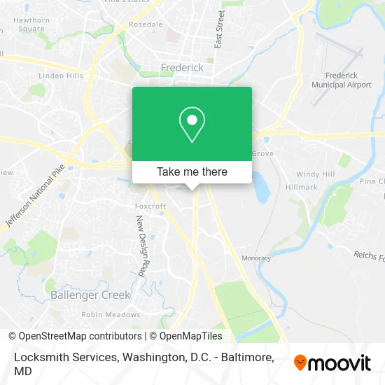 Locksmith Services map