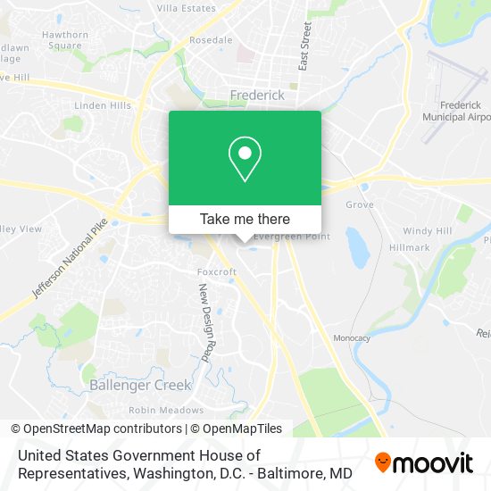 United States Government House of Representatives map