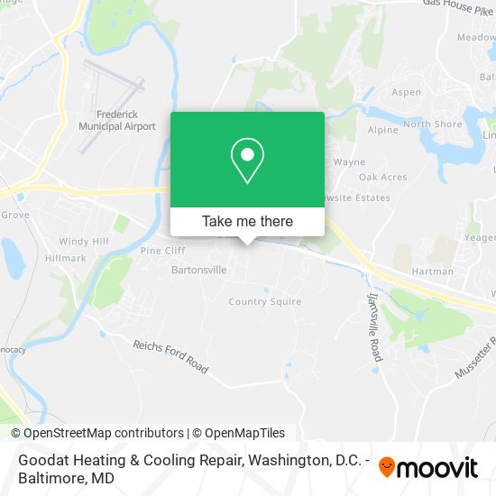 Goodat Heating & Cooling Repair map