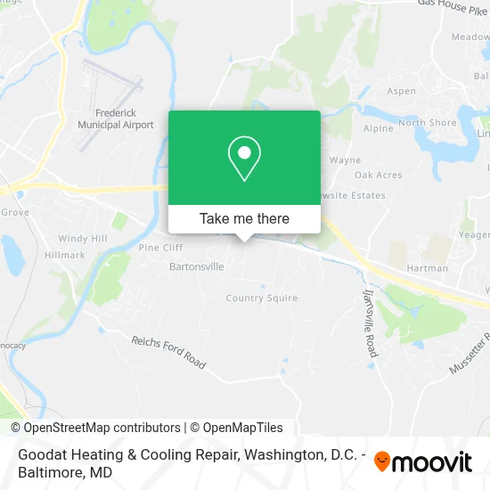 Goodat Heating & Cooling Repair map