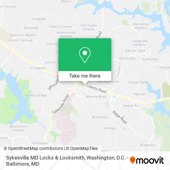 Sykesville MD Locks & Locksmith map