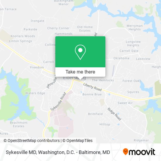 Sykesville MD map