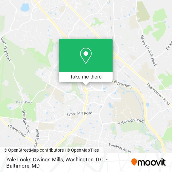 Yale Locks Owings Mills map