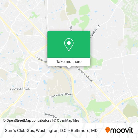 Mapa de Sam's Club Gas