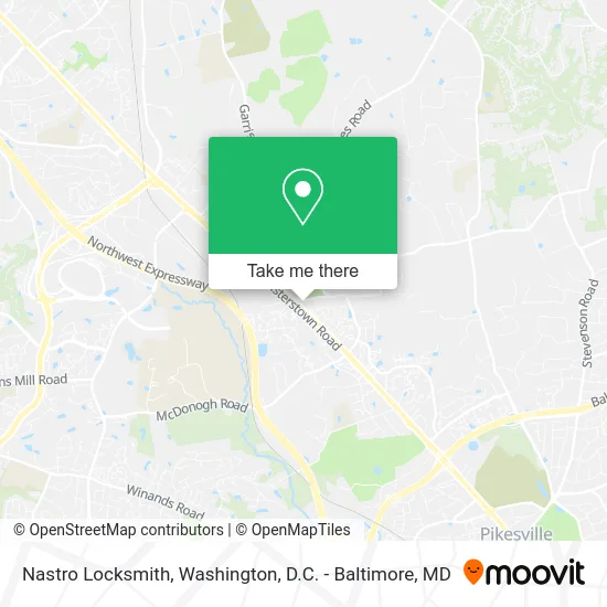 Nastro Locksmith map