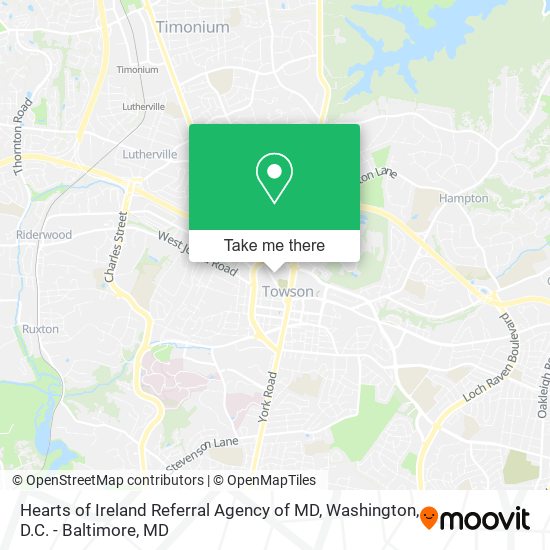 Mapa de Hearts of Ireland Referral Agency of MD