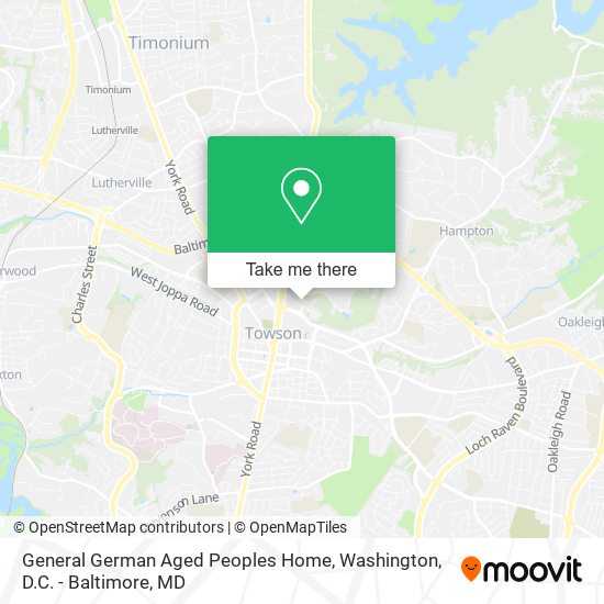 General German Aged Peoples Home map