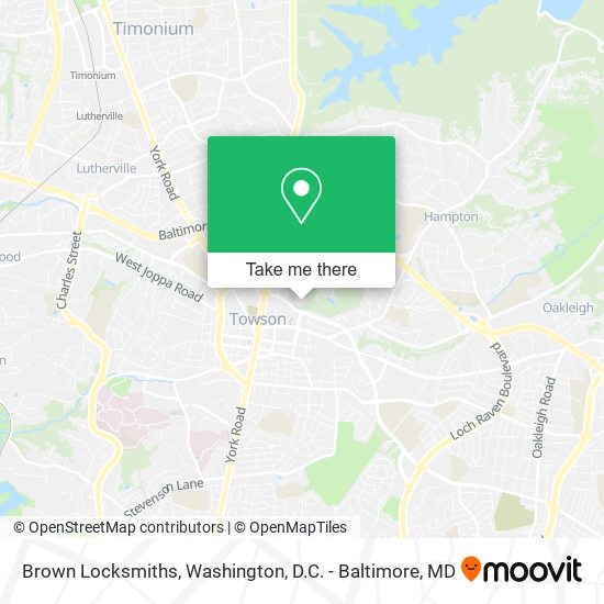Brown Locksmiths map