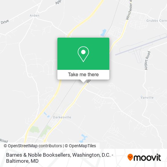 Mapa de Barnes & Noble Booksellers