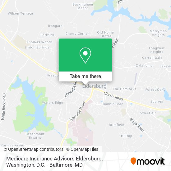 Mapa de Medicare Insurance Advisors Eldersburg