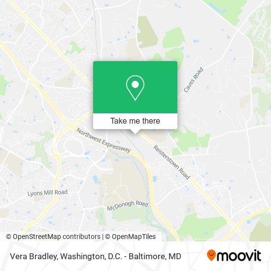 Vera Bradley map