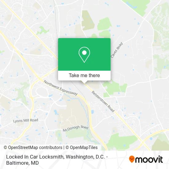 Locked In Car Locksmith map