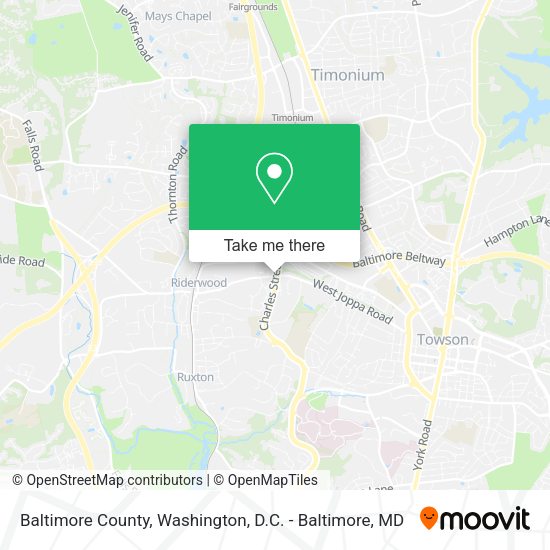 Mapa de Baltimore County