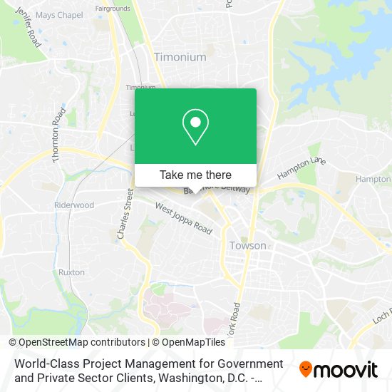 World-Class Project Management for Government and Private Sector Clients map
