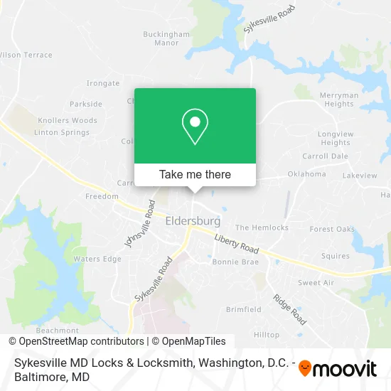 Sykesville MD Locks & Locksmith map