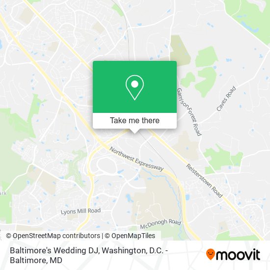Baltimore's Wedding DJ map