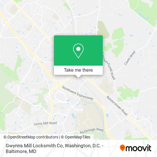 Gwynns Mill Locksmith Co map