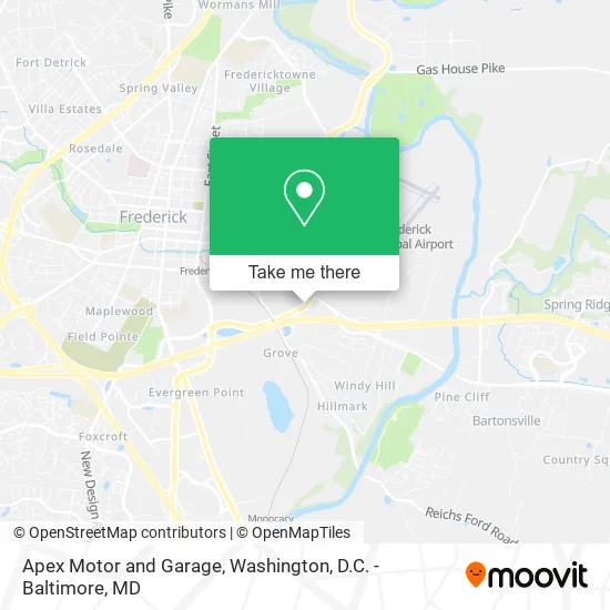 Mapa de Apex Motor and Garage