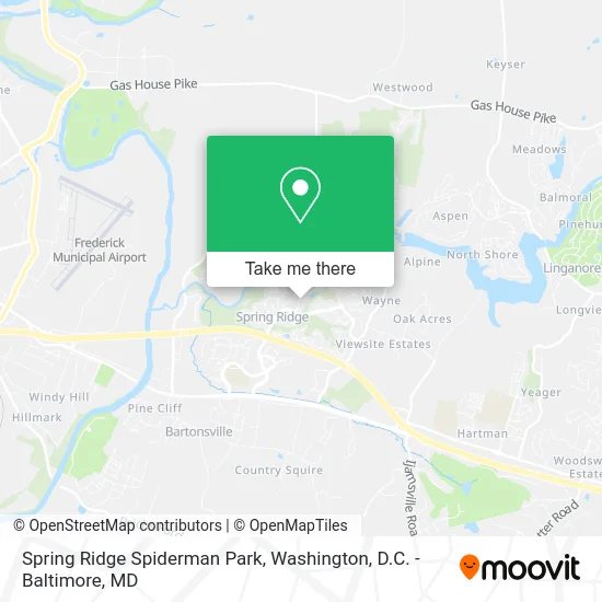 Spring Ridge Spiderman Park map