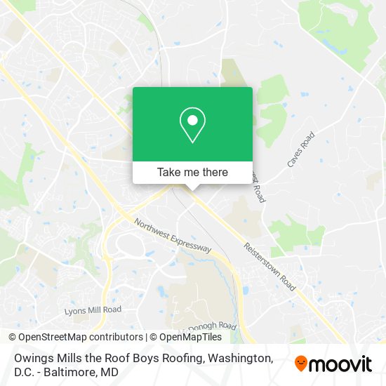 Mapa de Owings Mills the Roof Boys Roofing