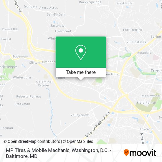 Mapa de MP Tires & Mobile Mechanic