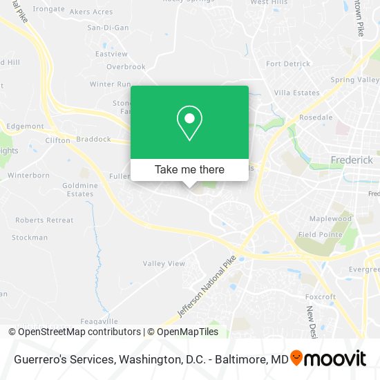 Guerrero's Services map