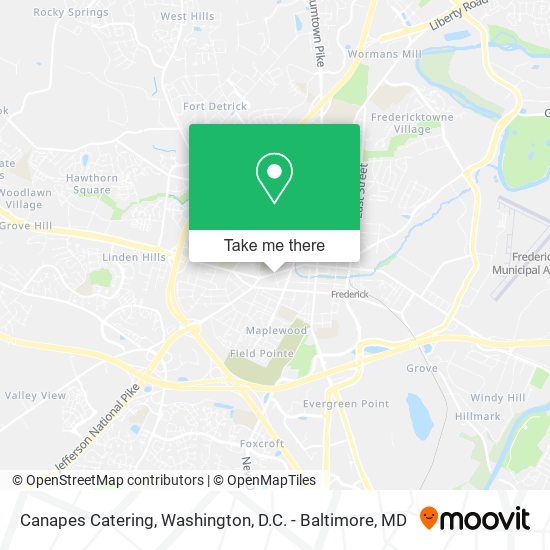 Mapa de Canapes Catering