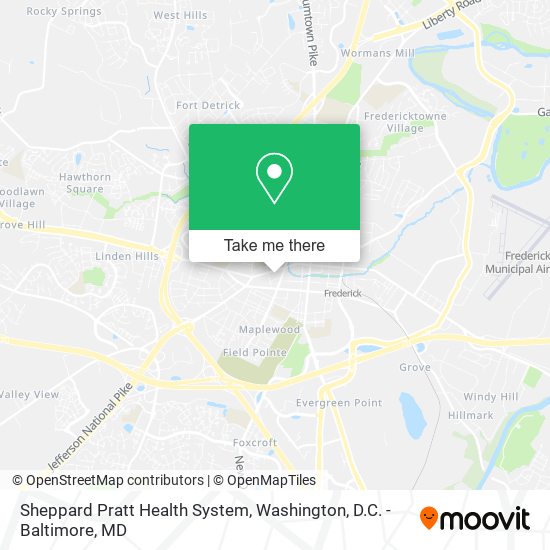 Sheppard Pratt Health System map