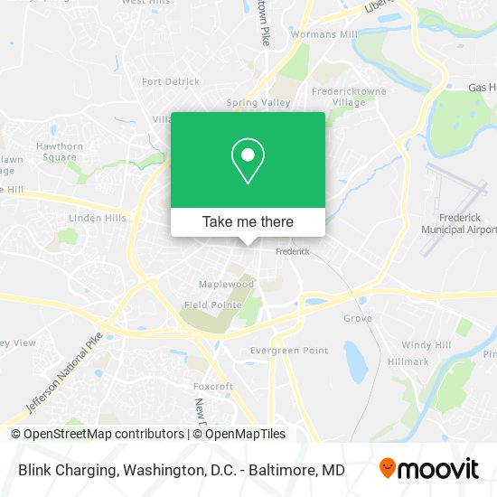 Blink Charging map
