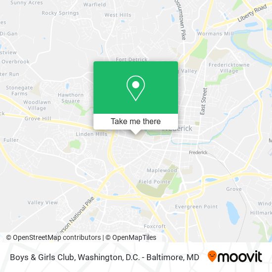 Boys & Girls Club map