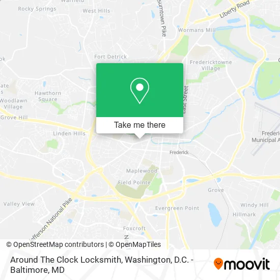Around The Clock Locksmith map
