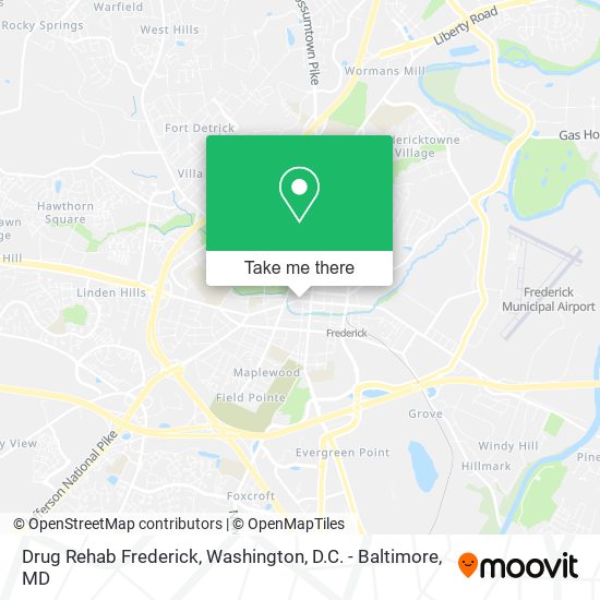 Mapa de Drug Rehab Frederick