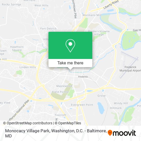Monocacy Village Park map