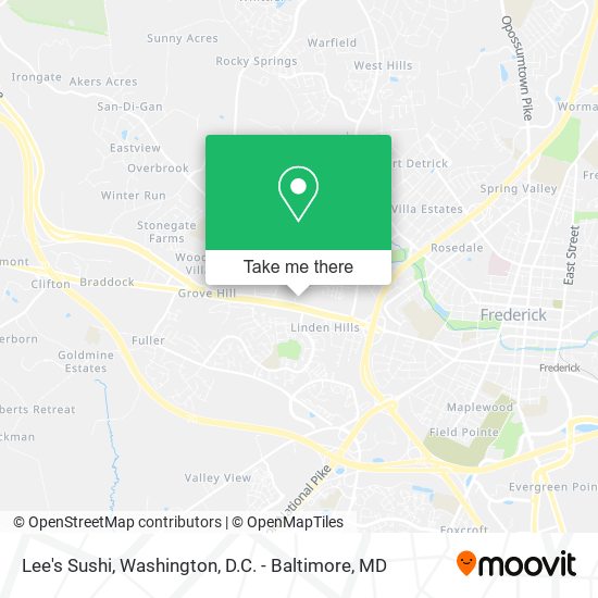 Lee's Sushi map