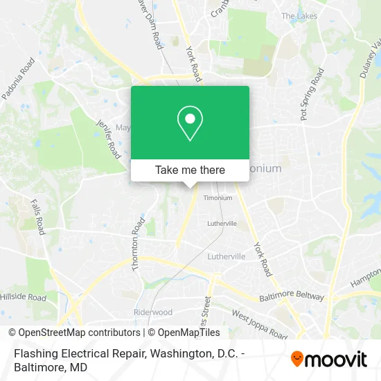 Flashing Electrical Repair map