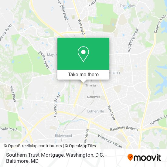 Southern Trust Mortgage map