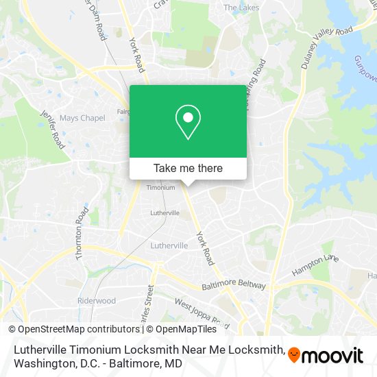 Lutherville Timonium Locksmith Near Me Locksmith map