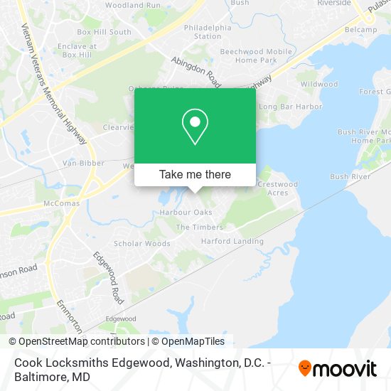 Mapa de Cook Locksmiths Edgewood